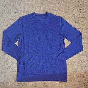 Soybu Men's Active Blue Long Sleeve Tee Top, Size M, Preowned